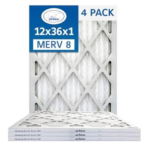 12x36x1 MERV 8 HVAC Air Filter (4-Pack)