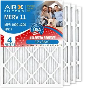 AIRX Wicked Clean MERV 11 Air Filters 4 Pack
