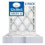 12x36x1 MERV 8 Air Filters (6-Pack)