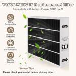 Y6606 MERV 16 Replacement Filter for Lennox PCO3-16