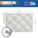 BNX TruFilter 14x20x1 MERV 10 Air Filters 2-Pack