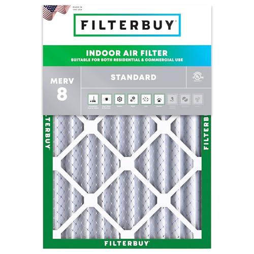 Filterbuy 24x30x4 MERV 8 Air Filter Pack
