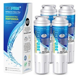 ICEPURE UKF8001 Refrigerator Water Filter Replacement for EveryDrop EDR4RXD1, Whirlpool Filter 4, Maytag UKF8001AXX-200, UKF8001P, 4396395, 469006, Puriclean II, FMM-2, RWF0900A 4PACK