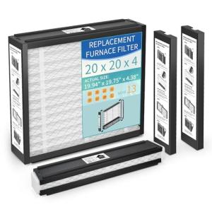 2-Pack 20x20x4 MERV 13 Air Filters