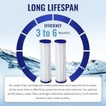 CFS – 4 Pack Pleated Polyester Water Filter Cartridges Compatible with W34-PR, WC34-PR, WVC34, Pentek R30 Models – Remove Bad Taste & Odor – Replacement Filter Cartridge – 5 Micron – 9-3/4" x 2-5/8"