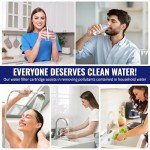 CFS – 4 Pack Pleated Polyester Water Filter Cartridges Compatible with W34-PR, WC34-PR, WVC34, Pentek R30 Models – Remove Bad Taste & Odor – Replacement Filter Cartridge – 5 Micron – 9-3/4" x 2-5/8"