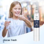 GLACIER FRESH Replacement for RPWFE, RPWF (Built-in CHIP) Refrigerator Water Filter, Compatible with GFE28GYNFS, GFE28GELDS, PFE28KELDS, PFE28KYNFS, GFD28GELDS, PWE23KELDS, PWE23KMKES, 1 Pack