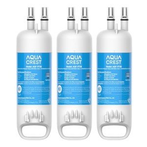 AQUA CREST W10295370A Replacement for, Everydrop® Filter 1, EDR1RXD1, EDR1RXD1B, P8RFWB2L, P4RFWB, Kenmore® 46-9081, 46-9930, AQF-FF38, Refrigerator Water Filter, 3 Filters