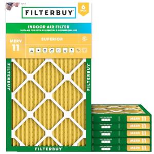 14x27x1 MERV 11 Pet Allergy Air Filters (6-Pack)