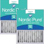 Nordic Pure MERV 14 Air Filter 2 Pack 16x20x5