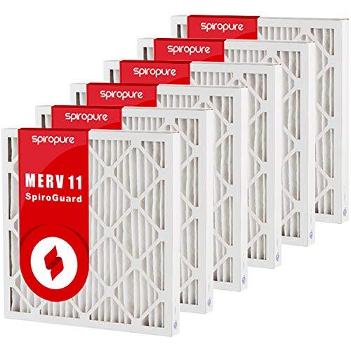 SpiroPure MERV 11 Pleated Air Filters (6 Pack)