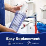 Membrane Solutions 20 Micron Sediment Water Filter Replacement Polypropylene Cartridge 10"x 2.5" for Whole House RO System, Compatible with Aqua-Pure AP110, GE FXUSC, WHKF-GD05, Culligan P5-6 Pack