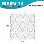 19 7/8x21 1/2 MERV 13 Pleated Air Filters - 6 Pack