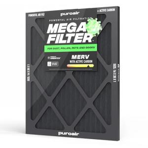 PuroAir MegaFilter 16x25x1 MERV 13 Air Filter