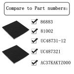 9 Pack CF-1 Foam Filters Compatible with Kenmore Sears Progressive, Progressive & Whispertone, Panasonic Models, Including 86883, 86880, 20-86883, 2086883, 8175084