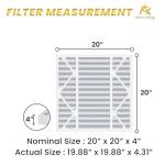 MervKing 20x20x4 Pleated Air Filter - MERV 8