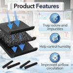 4-Pack Miele Refrigerator AirClean Carbon Filters