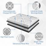 20x24x3 MERV 13 Pleated Air Filters, 2 Pack