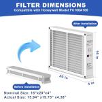 2 Pack MERV 13 Air Filters for Honeywell HVAC