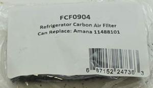 Supco Refrigerator Carbon Air Filter 6.25"x3.125