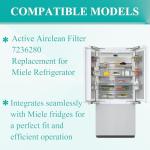 6 Pack Active AirClean Filter for Miele Fridges