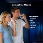 Belvita Water Filter Compatible with Popular Models, 3 Pack