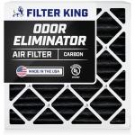 Filter King 24x25x1 Air Filter | 4-PACK | Carbon MERV 8 HVAC Pleated A/C Furnace Filters | MADE IN USA | Actual Size: 23.5 x 24.5 x .75"