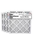 FilterWarehouseUSA HIGH-CAPACITY 18x24x4 Merv 13 (6 Pack) Pleated HVAC/Furnace Air Filters