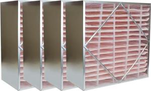 Filterbuy 24x24x12 Air Filter No Header (4-Pack), Rigid Cell Box Filters HVAC (Actual Size: 23.38 x 23.38 x 11.38)