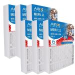 AIRx Filters Wicked Clean Air 20x24x4 MERV 11 Electrostatic Pleated Air Conditioner Filter Pack 6 HVAC AC Furnace Filters