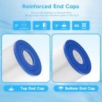 POOLNEAT CCP420 Pool Filter Cartridges Replacement for PCC105,FC-1977,PCC105-PAK4,C-7471,178584,FC-6470,R173576,Ultral-A6,817-0106,Clean＆Clear Plus 420,105Sq.ft,4 Pack