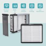 2-Pack 16x20x4 Replacement Air Filter for Honeywell FC100A1003, Lennox X0592 MERV 13 Allergy & Dust Defense, Pleated HVAC AC Furnace Filters(Actual Size: 15.94 x 19.75 x 4.38 Inches)