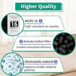 2 Pack Y6604 20x26x5 Air Filter MERV 16, Replacement for Lennox Y6604 Filter and Compatible with Lennox Pureair PCO3-20-16 Air Purifier Purification System