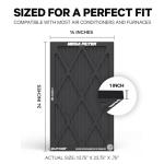 PuroAir MegaFilter - 14x24x1 Air Filter MERV 13 Activated CarbonTech Defense - Heavy Duty 3 Layer Furnace Filters Allergens, Pollen, Dust, Pet Dander, Smoke, Odors - HVAC Air Filter 14x24x1 (1-Pack)