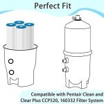 Future Way 4-Pack CCP520 Pool Filter Cartridges Replacement for Pentair Clean & Clear Plus 520, Replace Pleatco PCC130, Pentair R173578, 520 sq.ft
