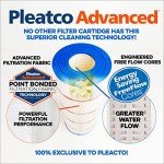 Pleatco PA120-EC Pool Filter Cartridge Replacement for Unicel: C-8412, Filbur: FC-1293, OEM Part Numbers: CX1200-RE, White
