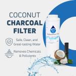 4-Pack Replacement for Amana AFD2535DEB Refrigerator Water Filter - Compatible with Amana UKF8001AXX Fridge Water Filter Cartridge