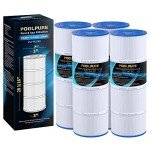 POOLPURE PLFPCC80 Pool Filter Replaces Pentair CCP320, Pleatco PCC80-PAK4, Ultral-A5, Unicel C-7470, R173573, Filbur FC-1976, 178580, 817-0081, Clean and Clear Plus 320, L x OD:20"x 7", 4X80 sq.ft.