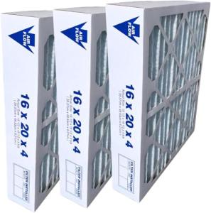 Atomic Filters16x20x4 Merv 8 Pleated AC Furnace Filter - Case of 3