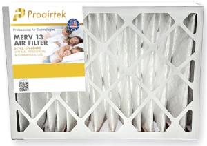 Proairtek AF20244M13SWH Model 20x24x4 Air Filter, MERV 13; Ideal for Anyone Wanting Clean, Crisp Air in Their Home; Offers Enhanced Airflow and Efficiency; High-performance Filtration
