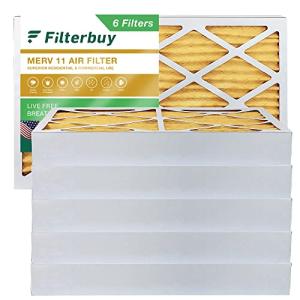 Filterbuy 28x30x1 Air Filter MERV 11 Superior Pet & Allergy Defense (1-Pack), Electrostatic Pleated HVAC AC Furnace Filters Replacement, Made in USA (Actual Size: 27.75 x 29.75 x 0.75)
