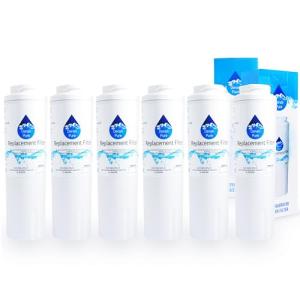 6-Pack Replacement for KitchenAid KFXS25RYWH4 Refrigerator Water Filter - Compatible with KitchenAid 4396395 Fridge Water Filter Cartridge