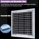 White Plastic Decorative Vent Cover, Wall and Ceiling Return Air Filter Grille， Removable Ventilation Grille for HVAC, Hotel/Residential(28x32in/71.1x81.3cm)