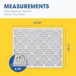Aerostar 18x24x1 MERV 8 Air Filter, 4 Pack Set of HVAC Furnace Filters, Electrostatic MPR 600 & FPR 5 (Actual Size: 17 3/4 x 23 3/4 x 3/4 inches)