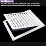 White Plastic Decorative Vent Cover, Wall and Ceiling Return Air Filter Grille， Removable Ventilation Grille for HVAC, Hotel/Residential(28x32in/71.1x81.3cm)