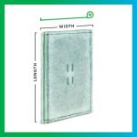 Filterbuy 25x15 Ring Panel Air Filter, 2-Ply MERV 8 Commercial HVAC AC Furnace Filters Replacement (1-Pack)