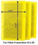 RAYAIR SUPPLY 16x30 Replacement Filter Pads Designed to Fit MicroPower Guard Air Filters 16x30 Refills (3 Pack)