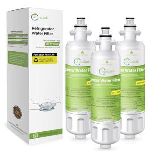 AQUALINK RWF1200A Replacement for ADQ36006101 Refrigerator Water Filter, LG LT700P, Kenmore 9690, 469690, ADQ36006102 3 PACK