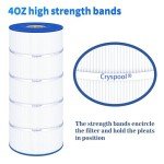 Cryspool® C150S Filter Compatible with CX150XRE, SwimClear C150S, cs150e, C-9441, PA150S, 150 Sq. Ft Pool Filter Cartridge, 1 Pack