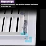 White Plastic Decorative Vent Cover, Wall and Ceiling Return Air Filter Grille， Removable Ventilation Grille for HVAC, Hotel/Residential(28x32in/71.1x81.3cm)